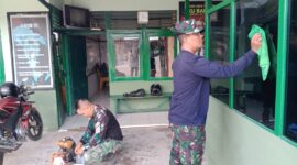 Koramil 06/Selakau Laksanakan Pembenahan Pangkalan, Wujudkan Lingkungan Kerja Bersih dan Siap Tugas