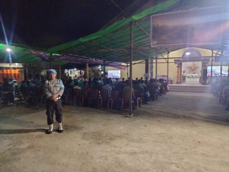 Polsek Simpang Hulu Jaga Ibadah Penyembahan Salib, Paskah 2026 Berjalan Kondusif