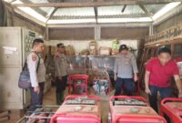 Kapolsek Sungai Laur Iptu Selamet Santoso Cek Kesiapan Sarpras Karhutla di PT MBK dan PT BMS