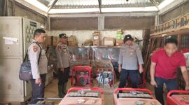 Kapolsek Sungai Laur Iptu Selamet Santoso Cek Kesiapan Sarpras Karhutla di PT MBK dan PT BMS