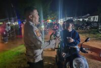 Polsek Jelai Hulu Gelar Patroli Malam Minggu, Antisipasi Gangguan Kamtibmas di Wilayah Ketapang