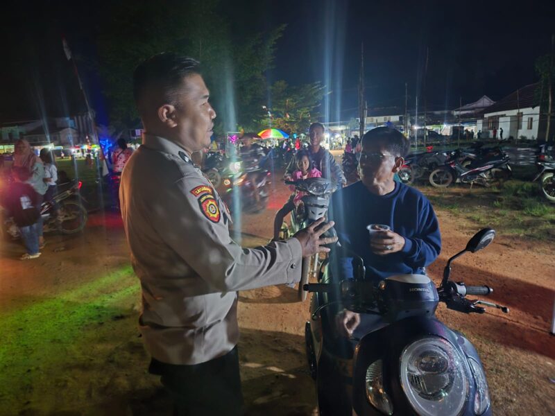 Polsek Jelai Hulu Gelar Patroli Malam Minggu, Antisipasi Gangguan Kamtibmas di Wilayah Ketapang