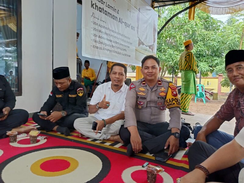 Polsek Benua Kayong Laksanakan Pengamanan Acara Halal Bihalal Pangeran Mangkunegara Kerajaan Matan Tanjungpura