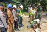 Letkol Inf Aprianda S.H., M.Sc Resmikan Pembangunan Jembatan Garuda di Kecamatan Teriak