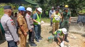Letkol Inf Aprianda S.H., M.Sc Resmikan Pembangunan Jembatan Garuda di Kecamatan Teriak