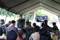 Dandim 1206/Psb Letkol Arm Andreas Prabowo Putro Ground Breaking Jembatan Perintis Garuda di Kapuas Hulu