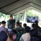 Dandim 1206/Psb Letkol Arm Andreas Prabowo Putro Ground Breaking Jembatan Perintis Garuda di Kapuas Hulu