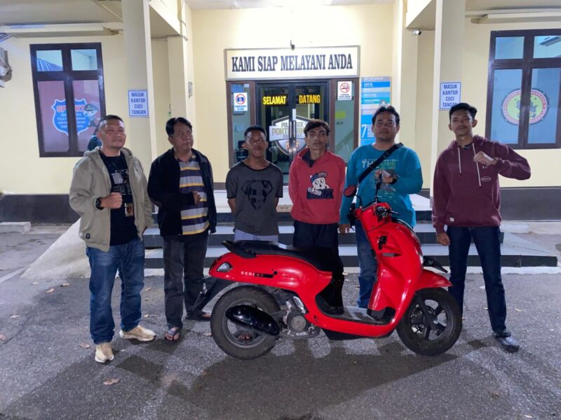 Tim Spartan Polsek Pontianak Barat Tangkap Dua Pelaku Pencurian Lovebird, Motor Pelaku Ikut Diamankan