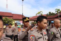 Sipropam Polres Ketapang Gelar Gaktiplin, Wakapolres Kompol Hoerrudin Tekankan Disiplin dan Profesionalitas Anggota