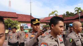 Sipropam Polres Ketapang Gelar Gaktiplin, Wakapolres Kompol Hoerrudin Tekankan Disiplin dan Profesionalitas Anggota