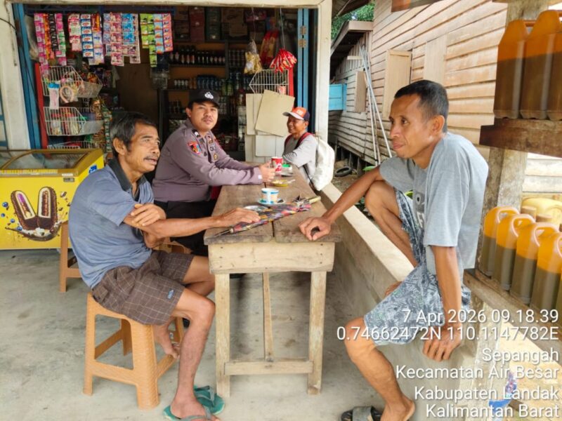 Duduk Bersama Warga, Cara Humanis Polsek Air Besar Jaga Kamtibmas