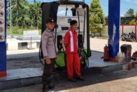 Polsek Menjalin Patroli dan Sambang SPBU Desa Sepahat, Cegah Penyalahgunaan BBM