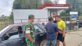 Serma Oken Freddy Turun Langsung Amankan SPBU Lanjak, Cegah Penimbunan BBM Tangki Siluman