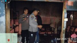 Polres Melawi Lakukan Olah TKP Usai Kebakaran Rumah Warga di Semadin