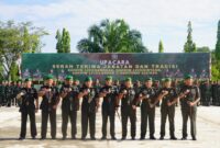 Sertijab 4 Komandan Satuan Digelar di Makorem 121/Abw Sintang