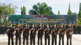 Sertijab 4 Komandan Satuan Digelar di Makorem 121/Abw Sintang