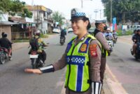 Satlantas Polres Melawi Tebar Senyum Saat Ploting Point, Wujudkan Polisi Humanis