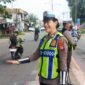 Satlantas Polres Melawi Tebar Senyum Saat Ploting Point, Wujudkan Polisi Humanis