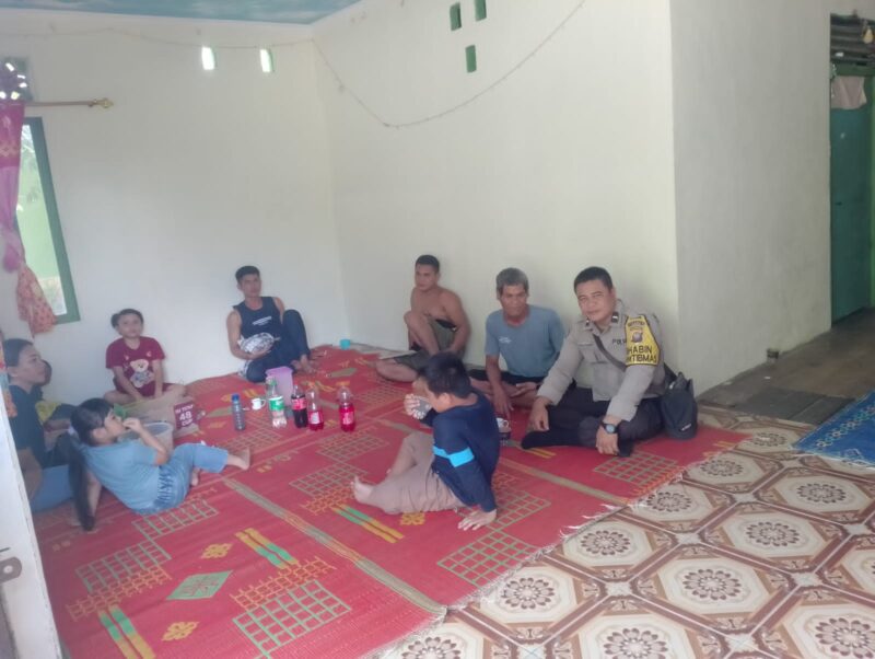 Aipda Heri Chandra Simatupang Gelar Patroli Dialogis, Warga Kuala Behe Diajak Jaga Kamtibmas