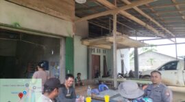 Duduk Santai Bersama Warga, Polsek Meranti Sampaikan Imbauan Kamtibmas