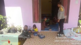 Sambang Humanis Polsek Air Besar, Warga Diajak Jaga Keselamatan Anak