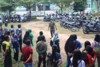 Kapten Inf A.A. Siregar Pimpin Kerja Bakti Kodim 1204/Sanggau di Mess Pemda Sanggau