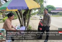 Brigpol Sy Agung Sapa Pedagang dan UMKM Saat Patroli Dialogis Polsek Ngabang