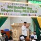Bupati Sintang Gregorius Herkulanus Bala Hadiri Halal Bihalal Umat Islam di Masjid Al Amin Sintang