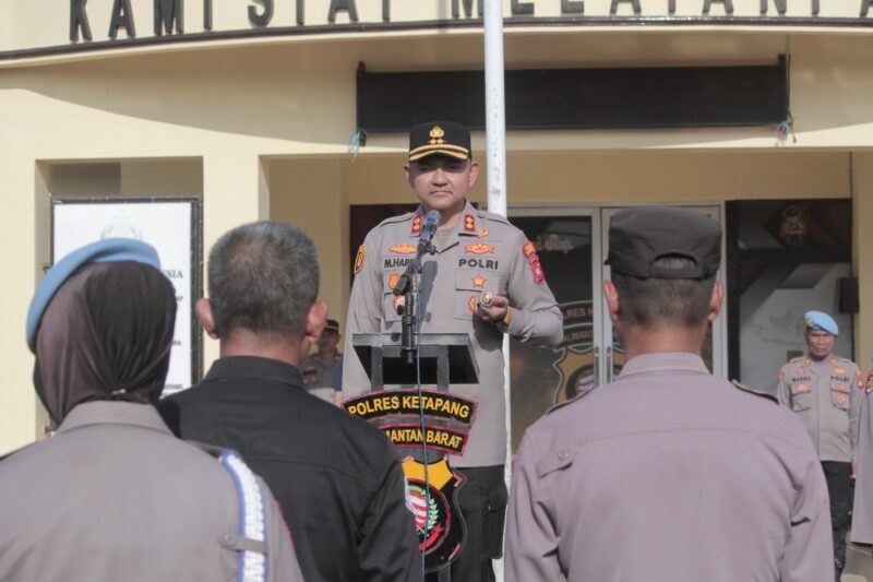 Pimpin Apel Pagi, Kapolres Ketapang AKBP Muhammad Harris Tekankan Pengawasan Melekat Untuk Wujudkan Kinerja Yang Optimal