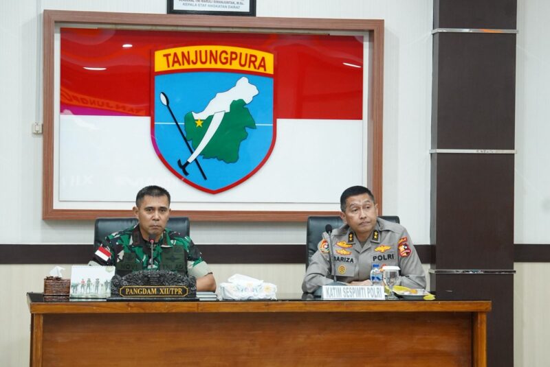 Pangdam XII/Tpr Terima Kunjungan PKDN Sespimti Polri Dikreg ke-35, Bahas Penguatan Sinergitas TNI-Polri