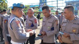 Tegakkan Disiplin Internal, Sipropam Polres Ketapang Gelar Gaktibplin Usai Apel Pagi