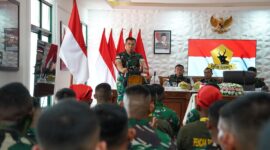 Mayjen TNI Novi Rubadi Sugito Sambangi Yonzipur 6/Satya Digdaya di Anjongan