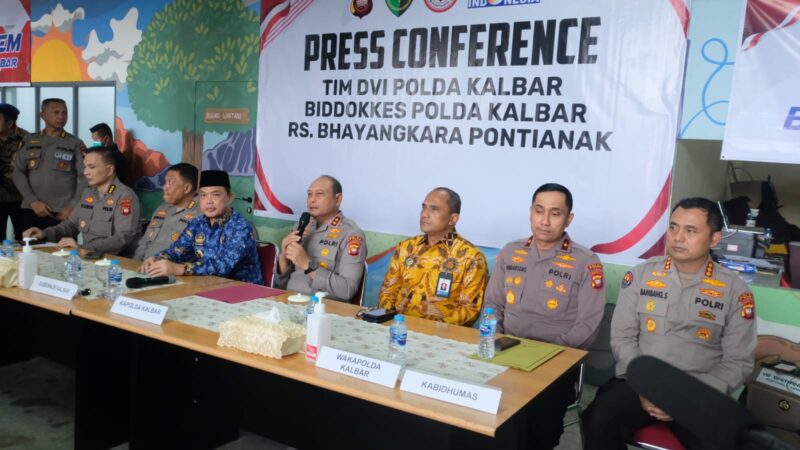 Kapolda Kalbar Pastikan Proses Identifikasi Korban Helikopter PK-CFX Berjalan Cepat