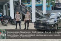 Pengamanan Shalat Jumat di Masjid Baiturrahman, Anggota Polsek Ngabang Berikan Pelayanan Prima