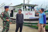 Babinpotmar Kodaeral XII Edukasi Keselamatan Nelayan di Sungai Rengas