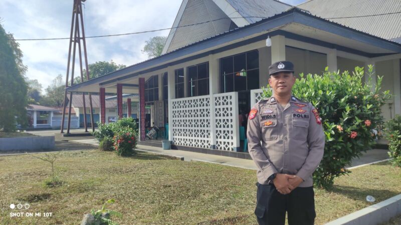 Pengamanan Ibadah Misa Minggu Berjalan Aman dan Lancar di Menjalin