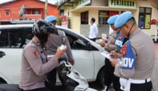 Pemeriksaan Kendaraan dan Identitas Anggota Dilakukan Saat Masuk Mapolres Melawi