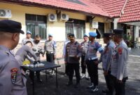 AKBP Bibit Triyono Pimpin Tes Urine Personel Polres Melawi di Mapolres