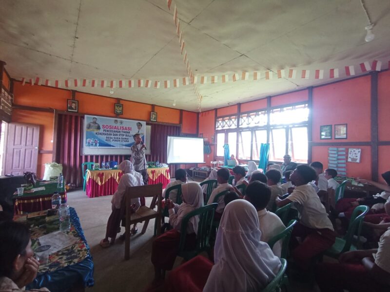 Sosialisasi Stop Bullying Digelar di SDN 04 Nyatang I, Bhabinkamtibmas Edukasi Siswa