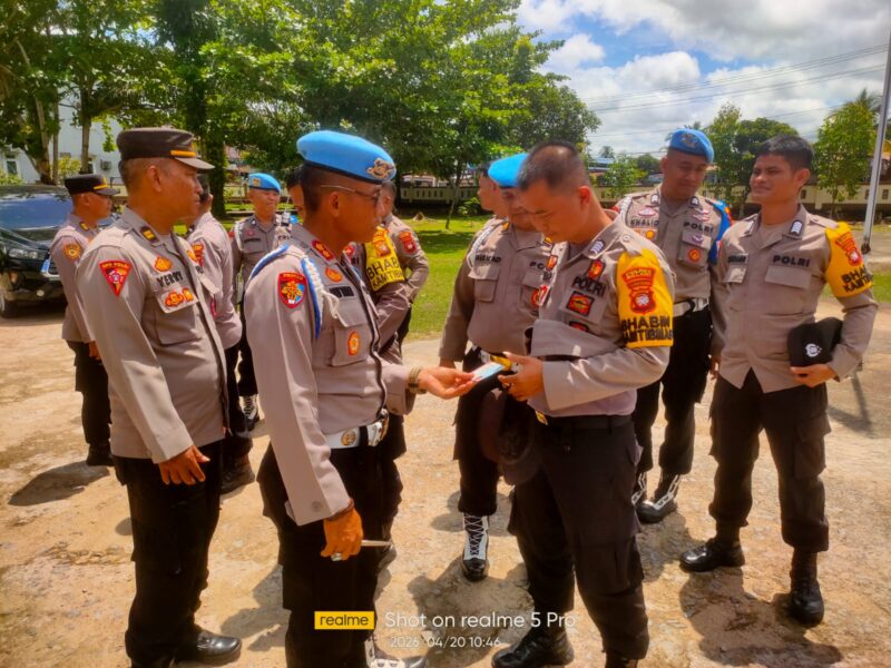 AKBP Bibit Triyono Pimpin Gaktibplin di Polsek Nanga Pinoh dan Belimbing