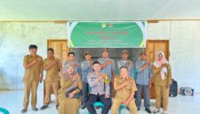 Bhabinkamtibmas Polsek Nanga Tayap Briptu Rahmad Pimpin Pelatihan Linmas Desa Lembah Hijau