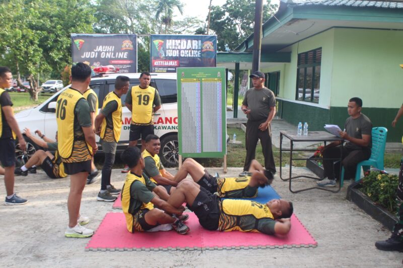 Kodim 1209/Bengkayang Gelar Tes Garjas UKP dan Periodik I TA 2026