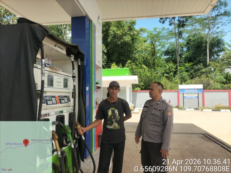 Polisi Patroli Siang, Sambangi SPBU untuk Pastikan Keamanan dan Pelayanan Prima