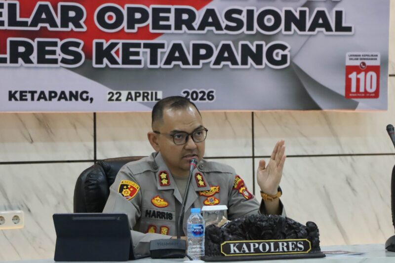 Kapolres Ketapang AKBP Muhammad Harris Pimpin Anev Kinerja, Tekankan Profesionalitas dan Pengawasan Berkelanjutan