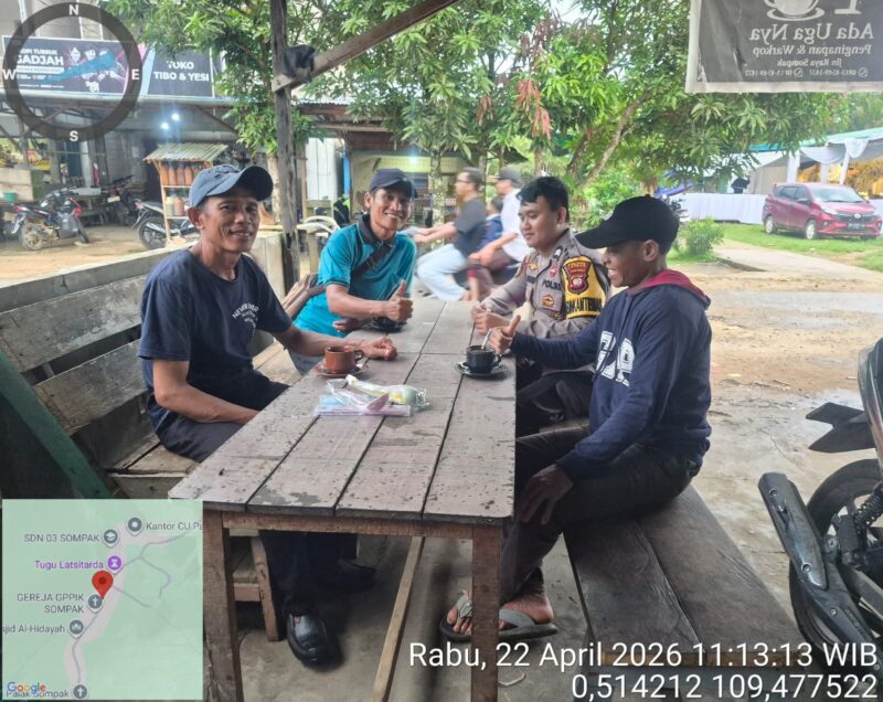 Bhabinkamtibmas Subsektor Sompak Aktif Sambangi Warga, Titipkan Pesan Kamtibmas