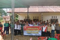 Pembentukan Sabuk Kamtibmas Polsek Mandor, Wujud Sinergi Jaga Keamanan Bersama