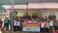 Pembentukan Sabuk Kamtibmas Polsek Mandor, Wujud Sinergi Jaga Keamanan Bersama