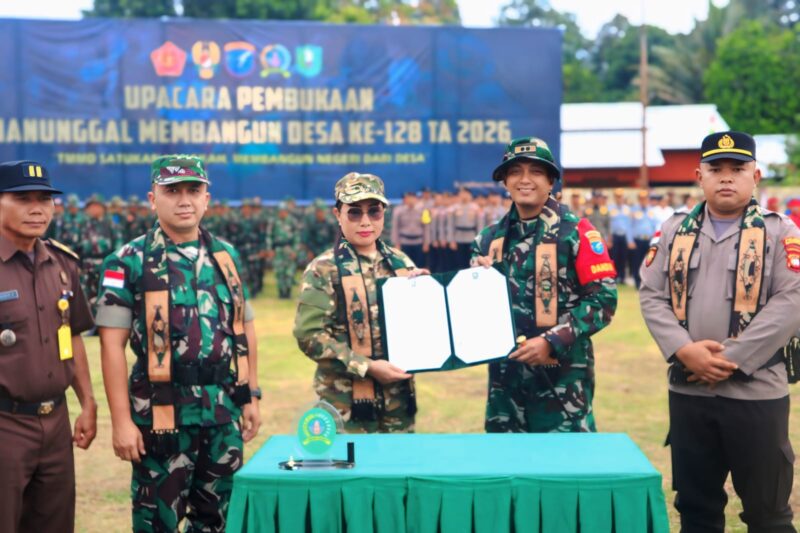 TMMD Reguler ke-128 TA 2026 Kodim 1204/Sanggau Resmi Dibuka di Kecamatan Kembayan