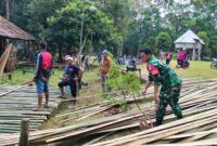 Lestarikan Identitas Dayak Bidayuh, Kodim 1209/Bengkayang Rehab Rumah Betang di Perbatasan