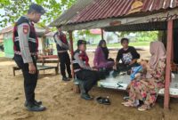 Pamobvit Polres Ketapang Intensifkan Patroli di Pantai Pecal Kinjil Pesisir, Antisipasi Gangguan Kamtibmas